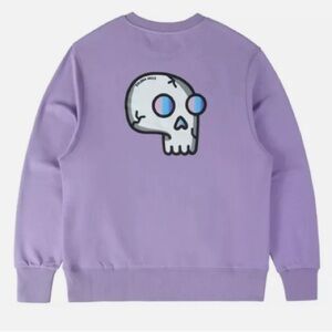 NEW Solana Hills Oversized Icy Lavender Crewneck Sweatshirt Large